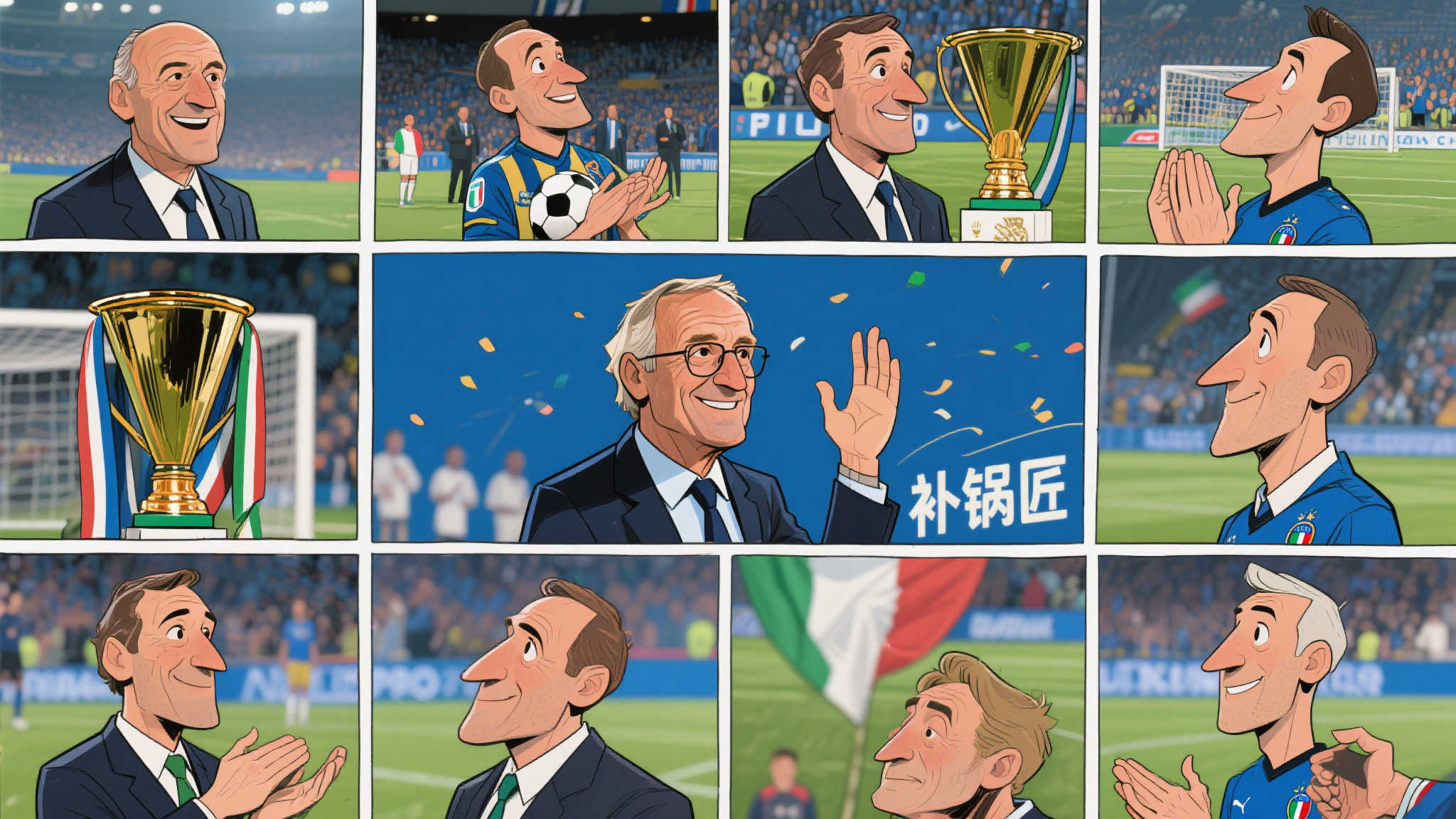 漫画定格拉涅利教练生涯的告别瞬间 漫画定格拉涅利教练生涯的告别瞬间